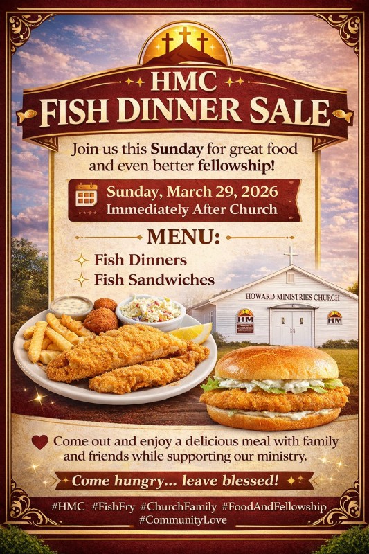 HMC fish dinner sale flyer
