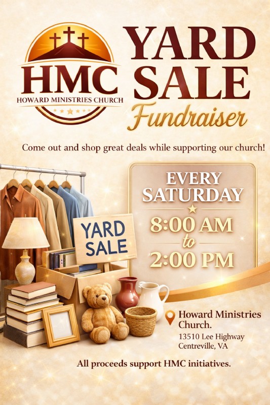 Yard sale fundraiser for HMC